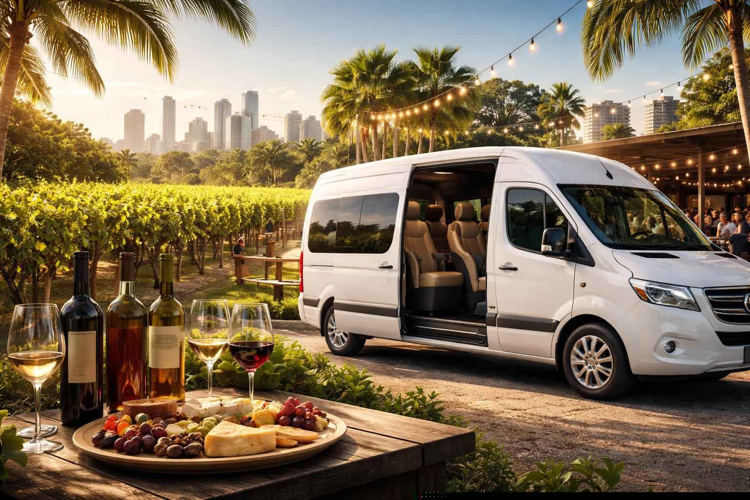 Can you handle multi-stop winery brewery city tours around Hialeah Florida
