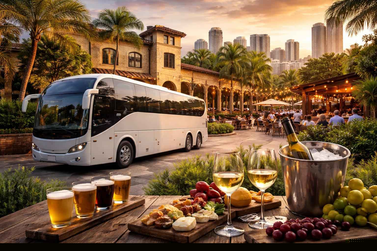 Can you handle multi-stop winery brewery city tours around Hialeah Florida?