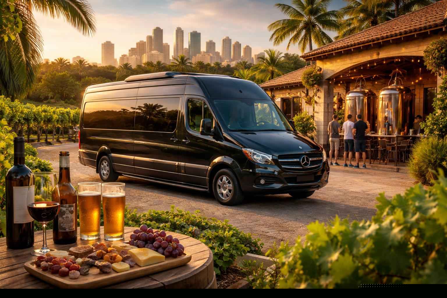 Can you handle multi stop winery brewery city tours around Hialeah Florida?