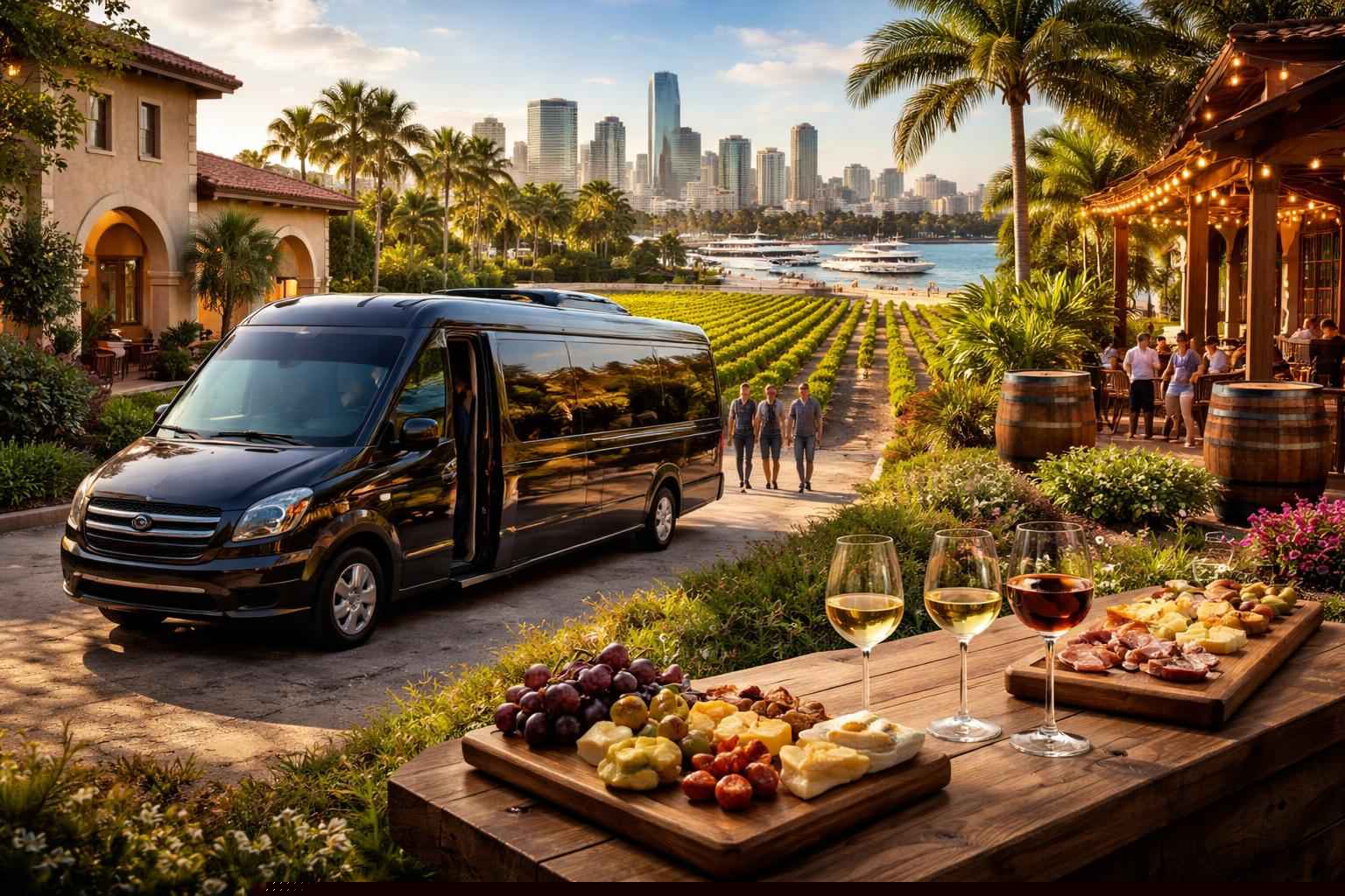 Can you handle multi-stop winery brewery city tours around Hialeah Florida?