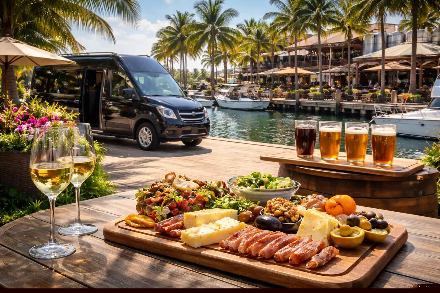 Can you handle multi-stop winery brewery city tours around Hollywood Florida?