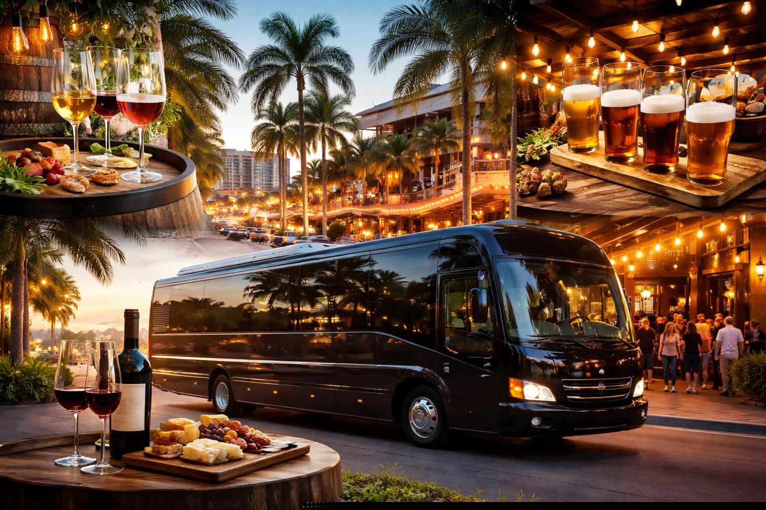 Can you handle multi-stop winery brewery city tours around Pembroke Pines Florida