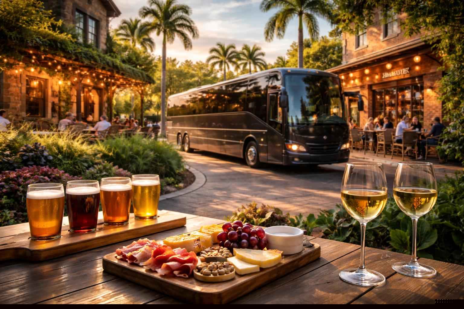 Can you handle multi-stop winery brewery city tours around Pembroke Pines Florida