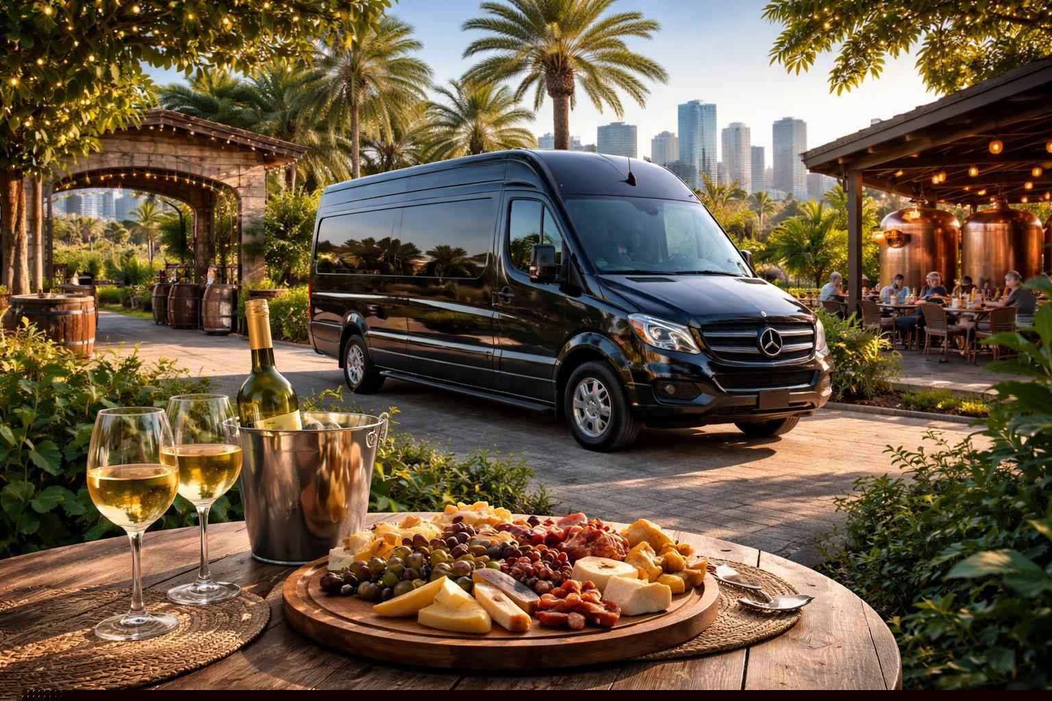 Can you handle multi-stop winery, brewery, city tours around Pembroke Pines Florida?