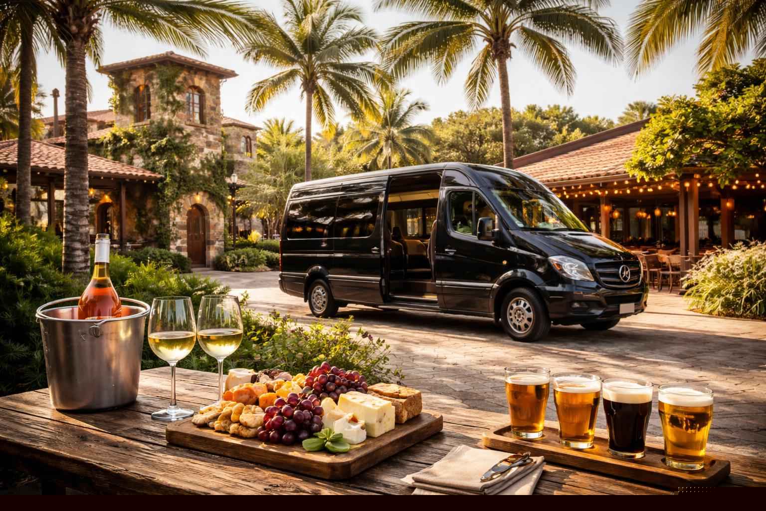 Can you handle multi-stop winery brewery city tours around Pembroke Pines Florida?