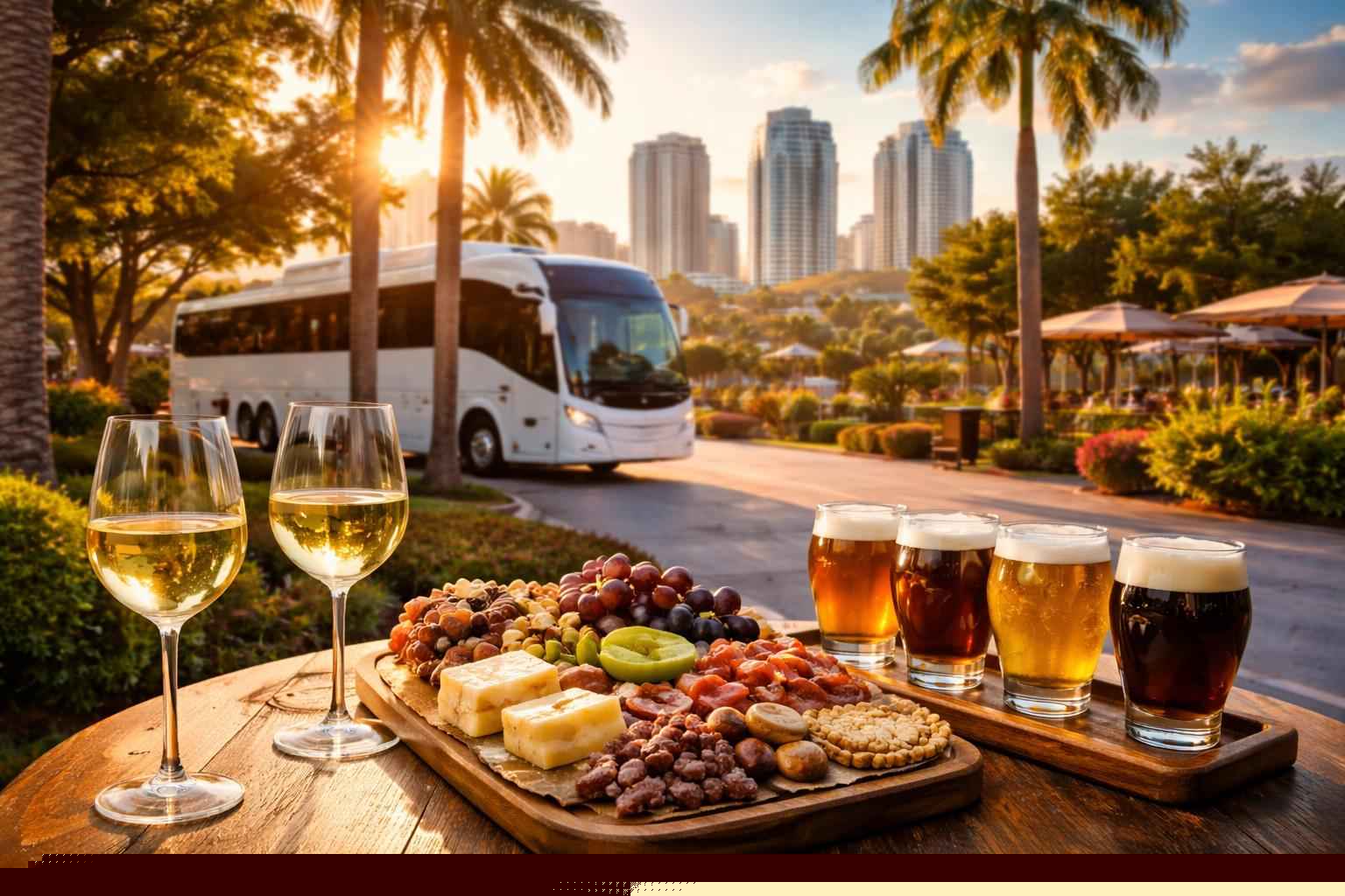 Can you handle multi-stop winery brewery city tours around Pembroke Pines Florida