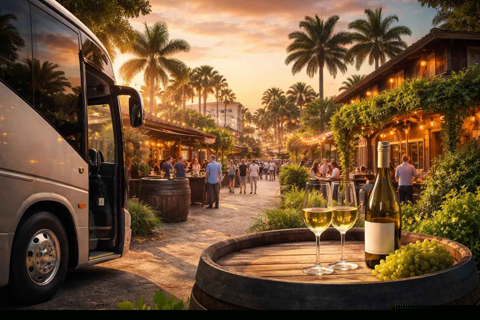 Can you handle multi-stop winery brewery city tours around Pembroke Pines Florida?