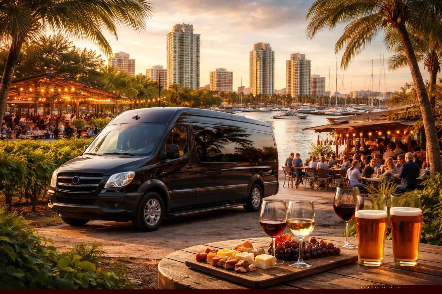 Can you handle multi-stop winery brewery city tours around St. Petersburg Florida?