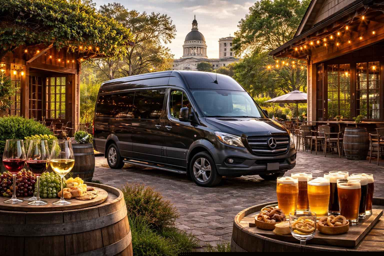 Can you handle multi-stop winery brewery city tours around Tallahassee Florida?