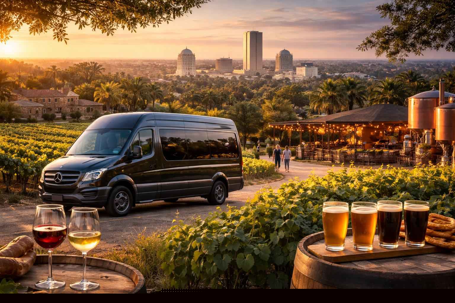 Can you handle multi-stop winery brewery city tours around Tallahassee Florida?