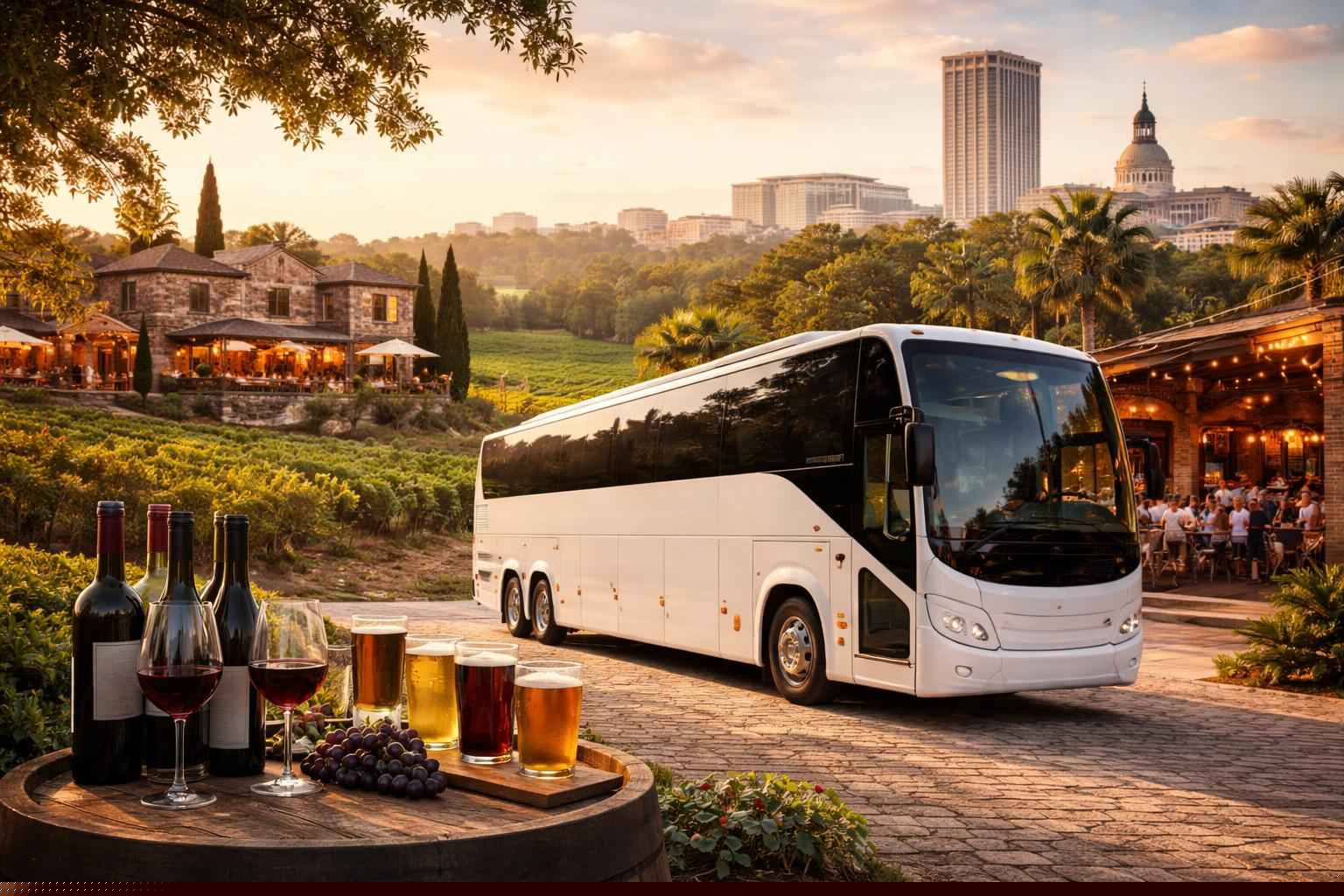Can you handle multi-stop winery brewery city tours around Tallahassee Florida