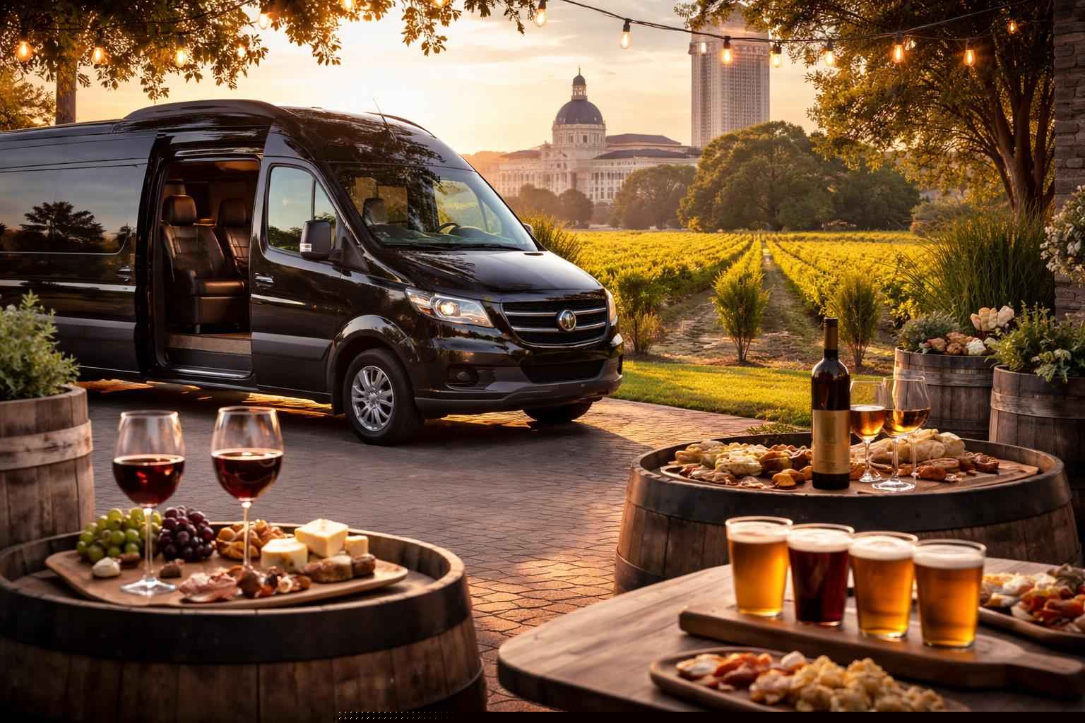 Can you handle multi-stop winery brewery city tours around Tallahassee Florida?
