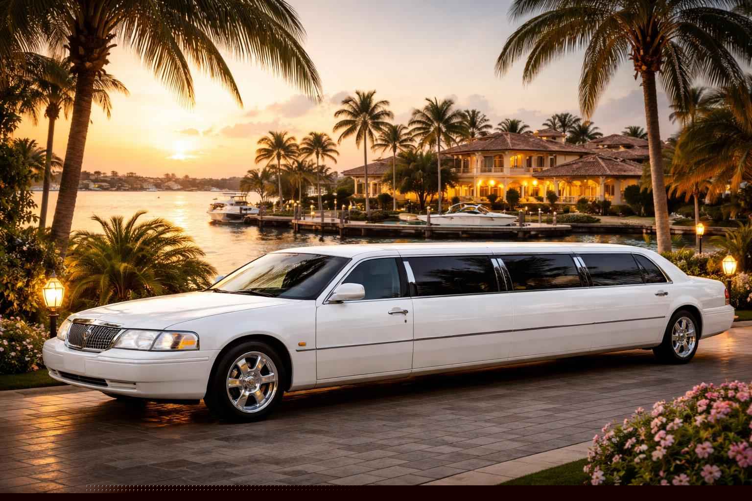 Cape Coral Florida White Limos
