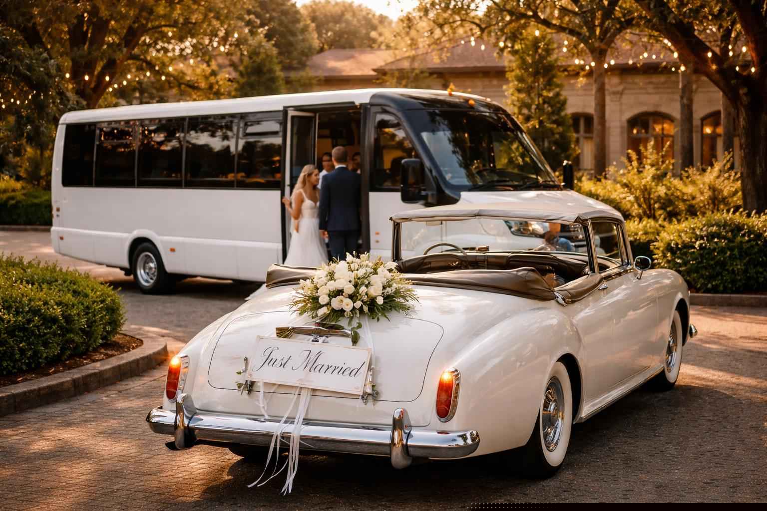 Do You Provide Wedding Day Shuttles And A Classic Or Vintage Getaway Car In Gainesville Florida?