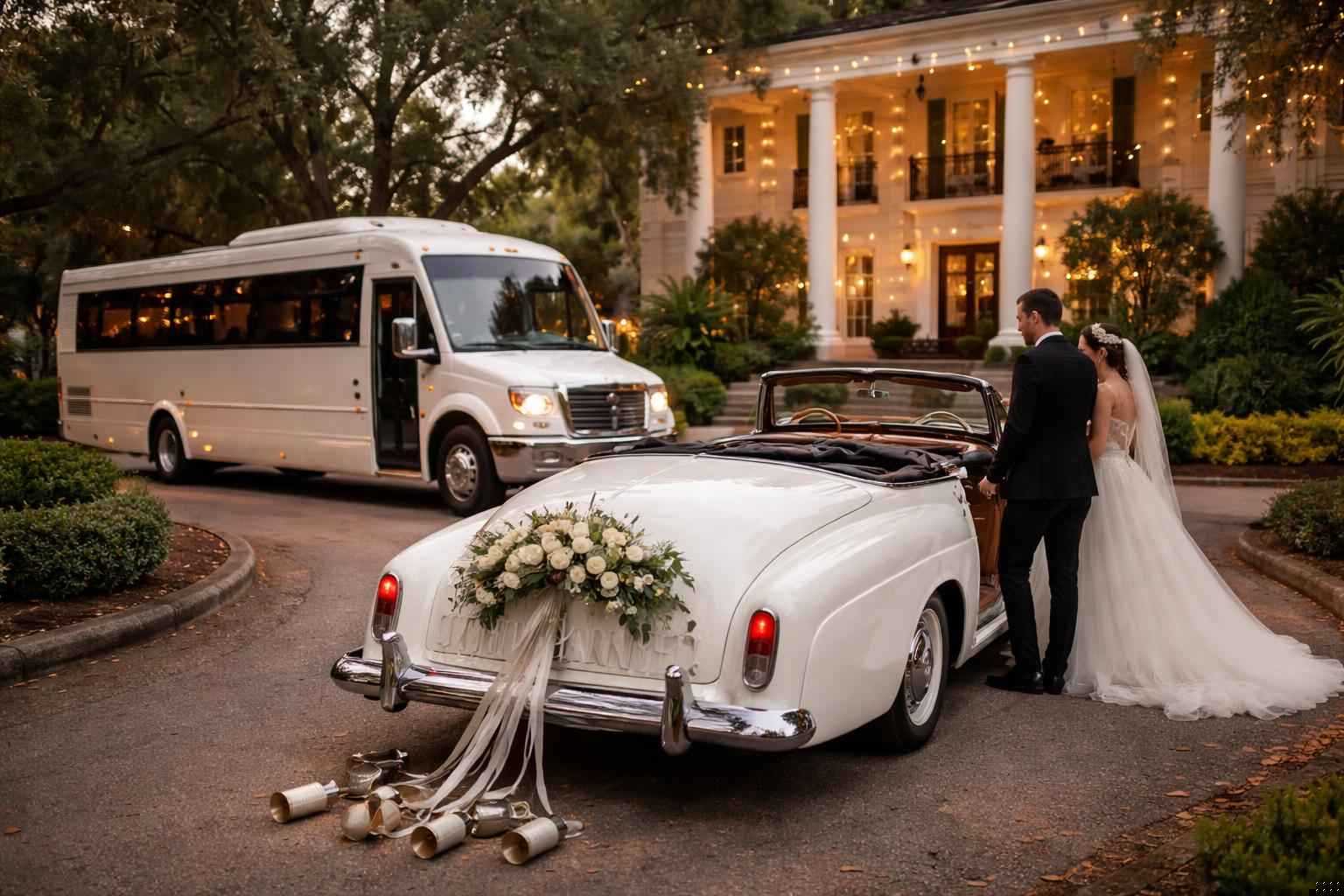 Do You Provide Wedding Day Shuttles And A Classic Or Vintage Getaway Car In Gainesville Florida?