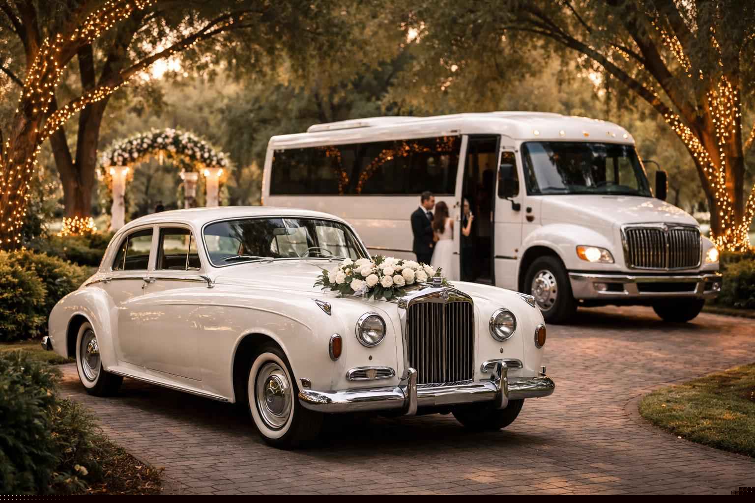 Do You Provide Wedding Day Shuttles And A Classic Vintage Getaway Car In Gainesville Florida?