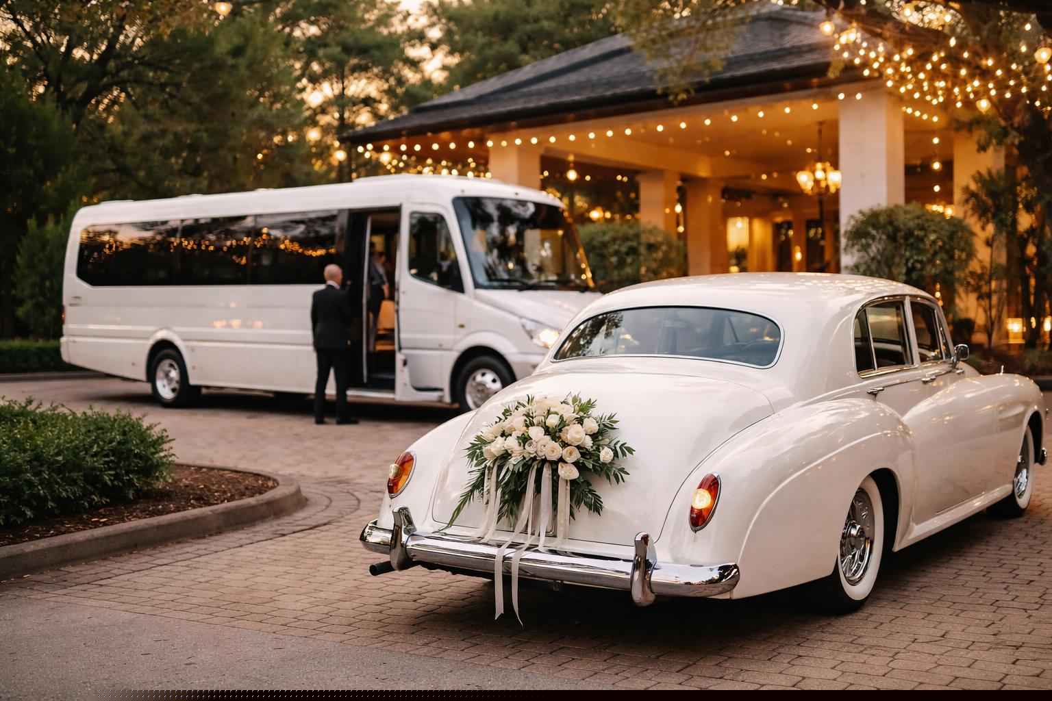 Do You Provide Wedding Day Shuttles And A Classic Vintage Getaway Car In Gainesville Florida?
