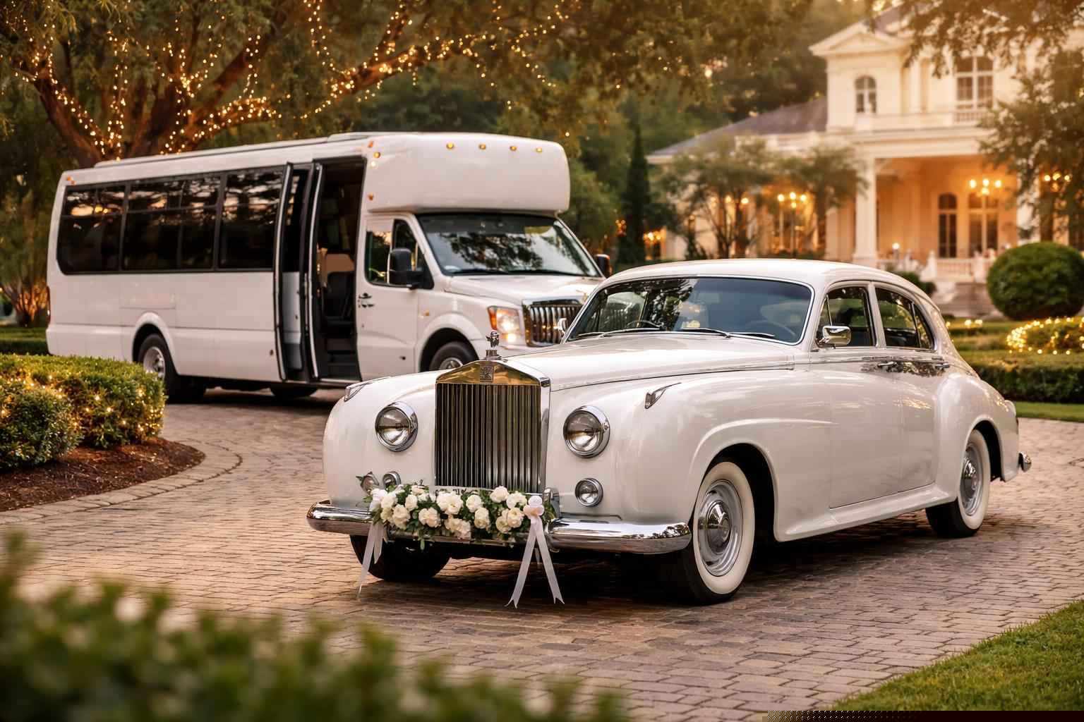 Do You Provide Wedding Day Shuttles And A Classic Vintage Getaway Car In Gainesville Florida?