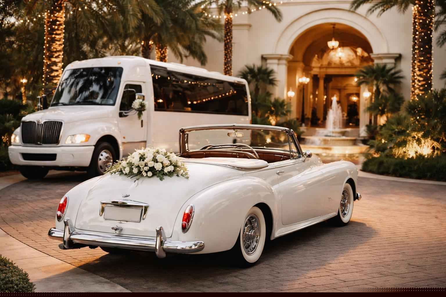 Do You Provide Wedding Day Shuttles And A Classic Vintage Getaway Car In Hialeah Florida?