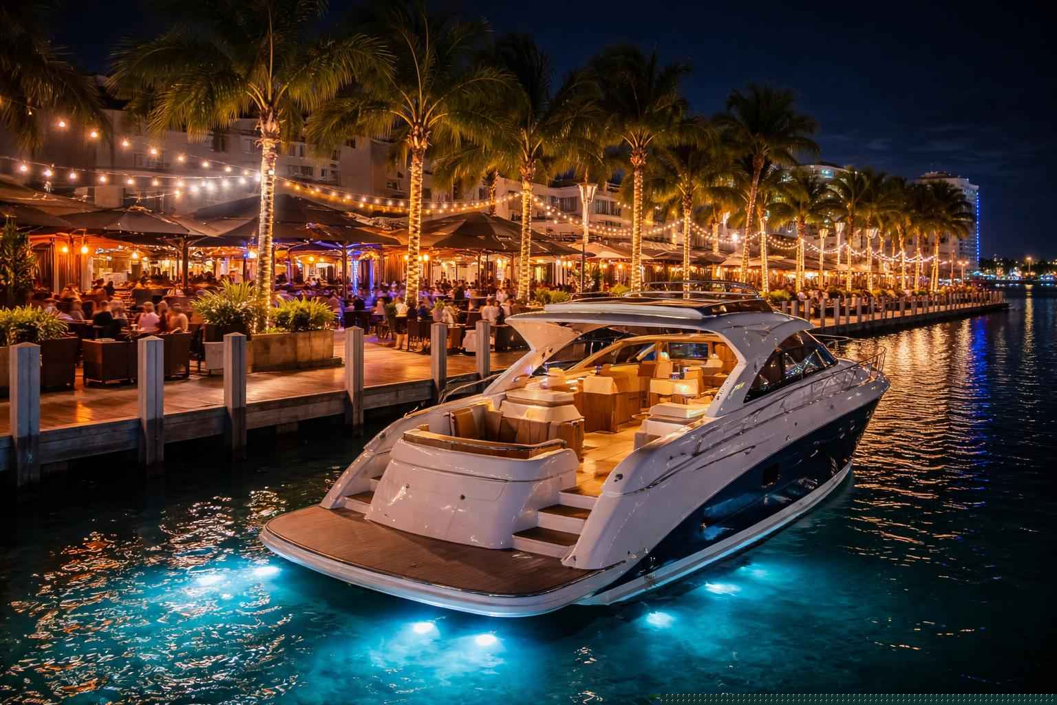 Do you service nightlife areas and downtown districts in Cape Coral Florida for hourly charters