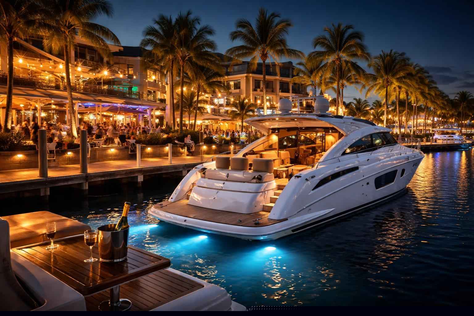 Do you service nightlife areas and downtown districts in Cape Coral Florida for hourly charters