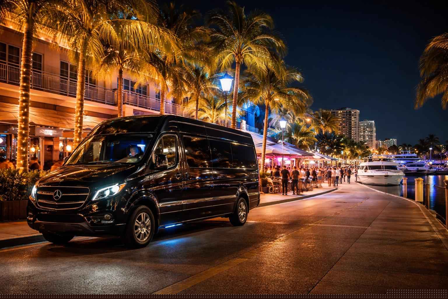 Do You Service Nightlife Areas And Downtown Districts In Cape Coral Florida For Hourly Charters?