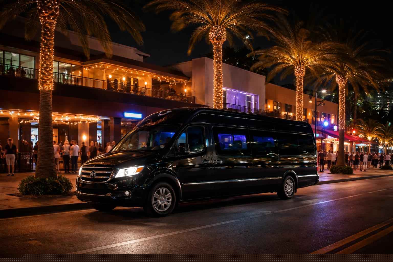 Do You Service Nightlife Areas And Downtown Districts In Coral Springs Florida For Hourly Charters?
