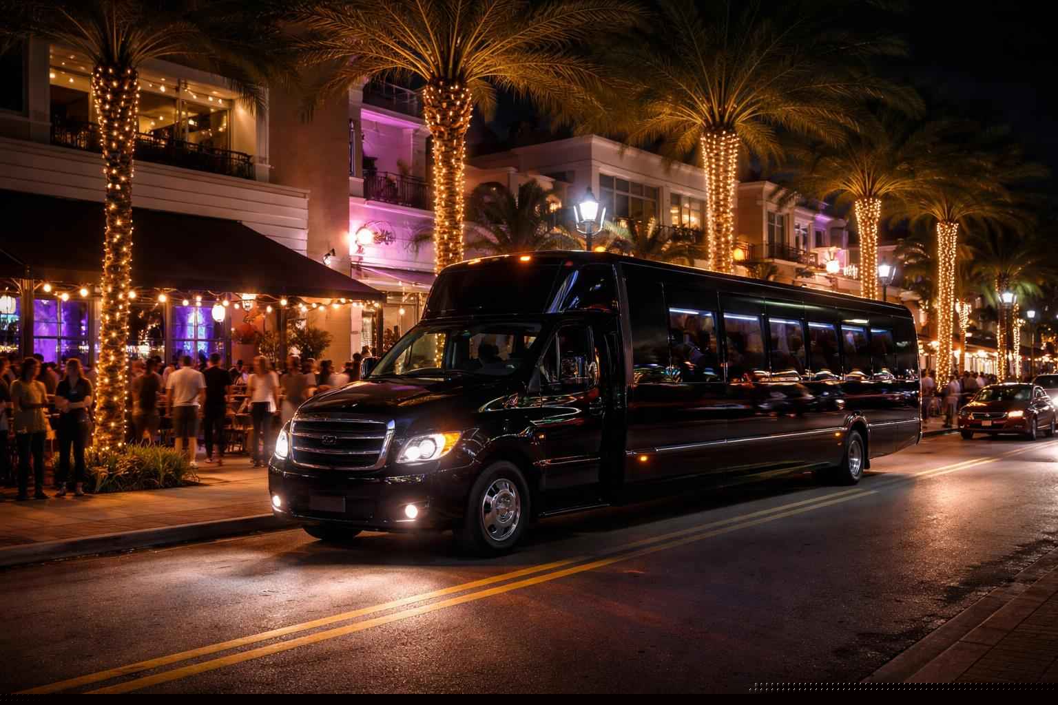 Do You Service Nightlife Areas And Downtown Districts In Coral Springs Florida For Hourly Charters?