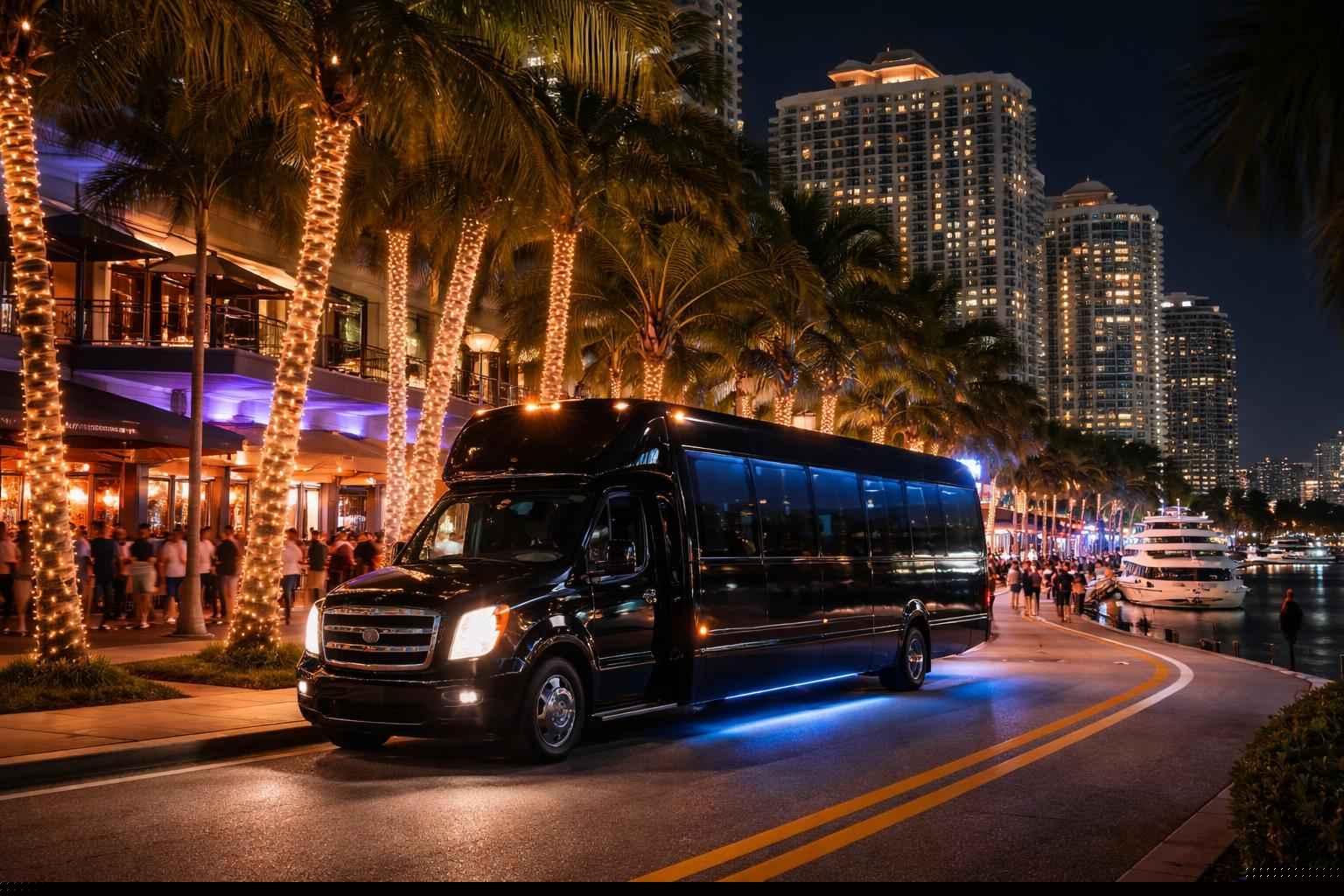 Do you service nightlife areas and downtown districts in Fort Lauderdale Florida for hourly charters?