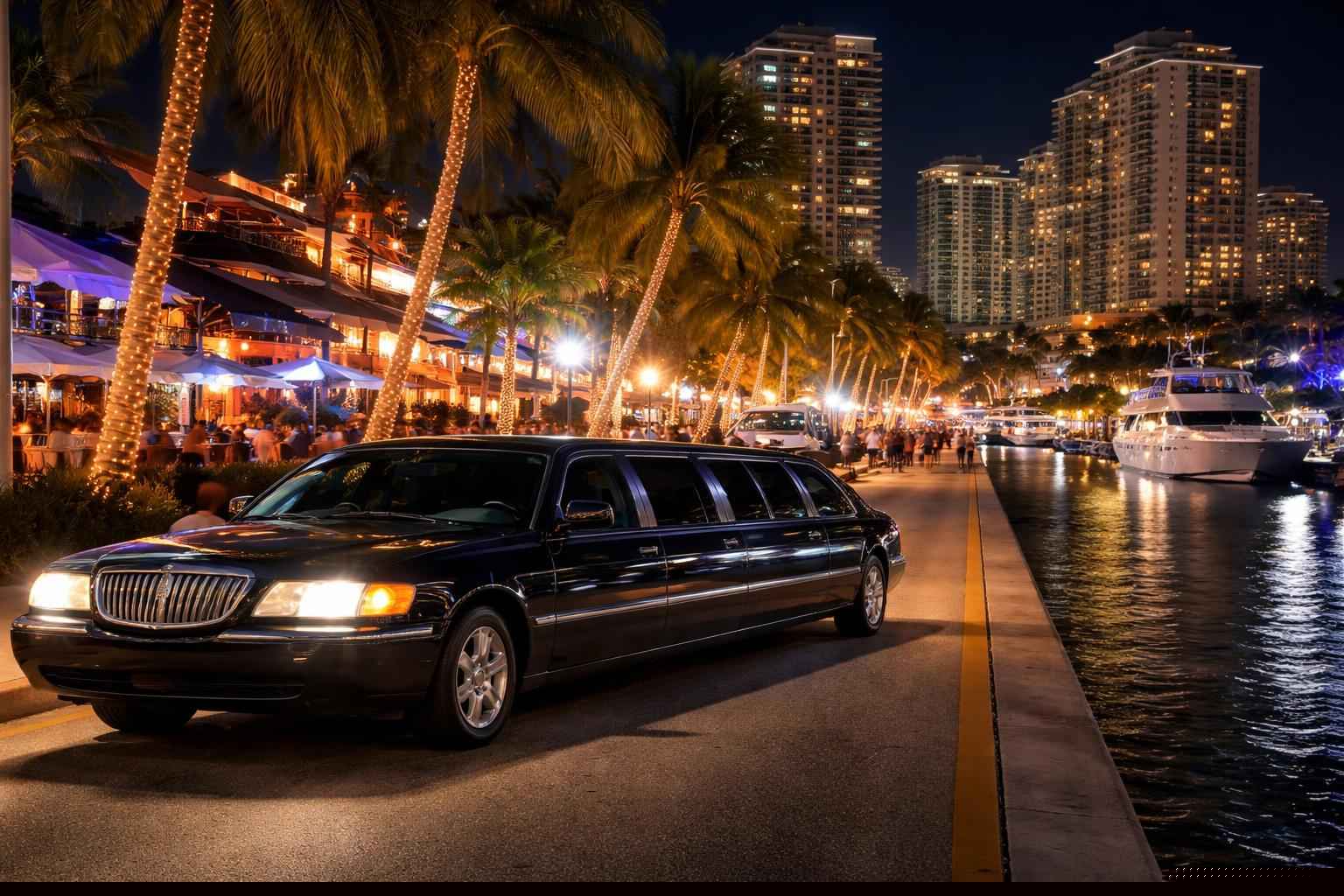 Do you service nightlife areas and downtown districts in Fort Lauderdale Florida for hourly charters