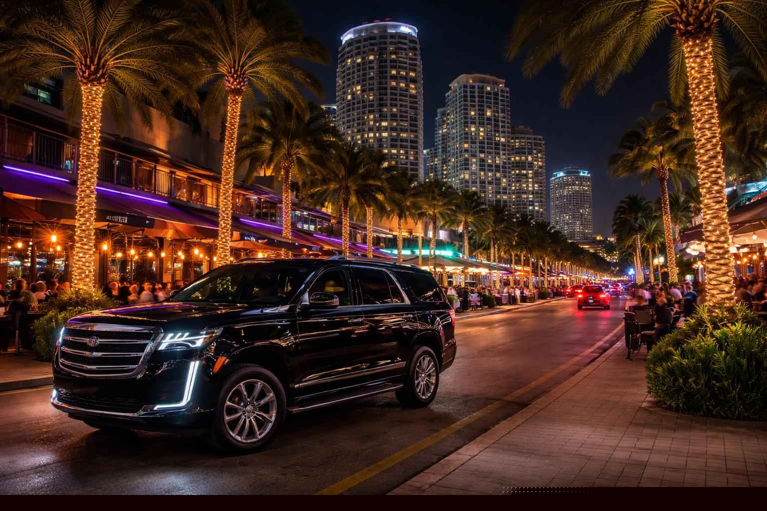 Do you service nightlife areas and downtown districts in Fort Lauderdale Florida for hourly charters?