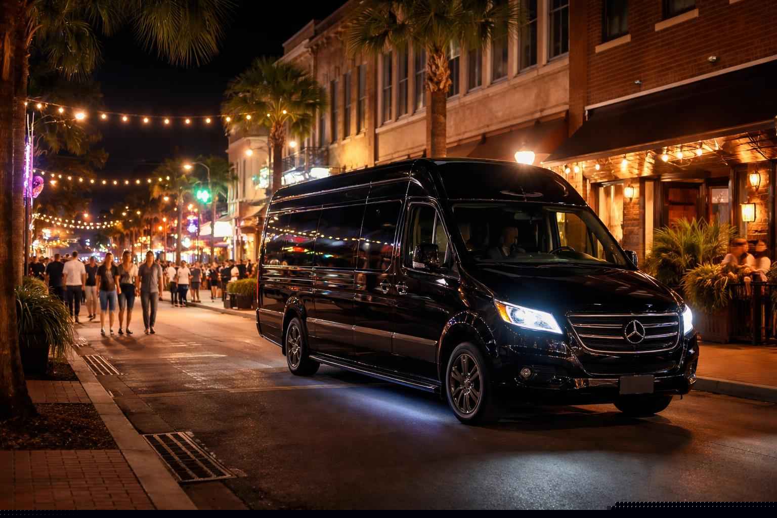 Do You Service Nightlife Areas And Downtown Districts In Gainesville Florida For Hourly Charters?
