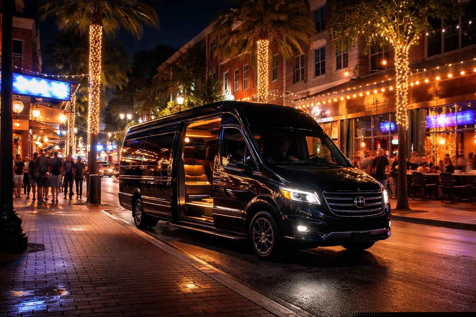 Do You Service Nightlife Areas And Downtown Districts In Gainesville Florida For Hourly Charters?