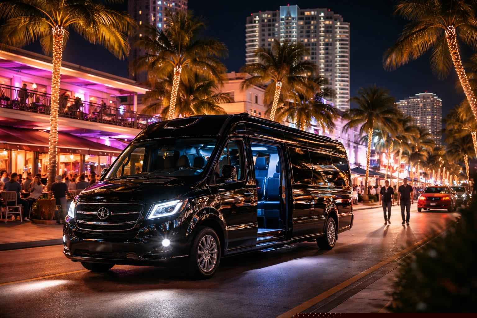 Do you service nightlife areas and downtown districts in Hialeah Florida for hourly charters