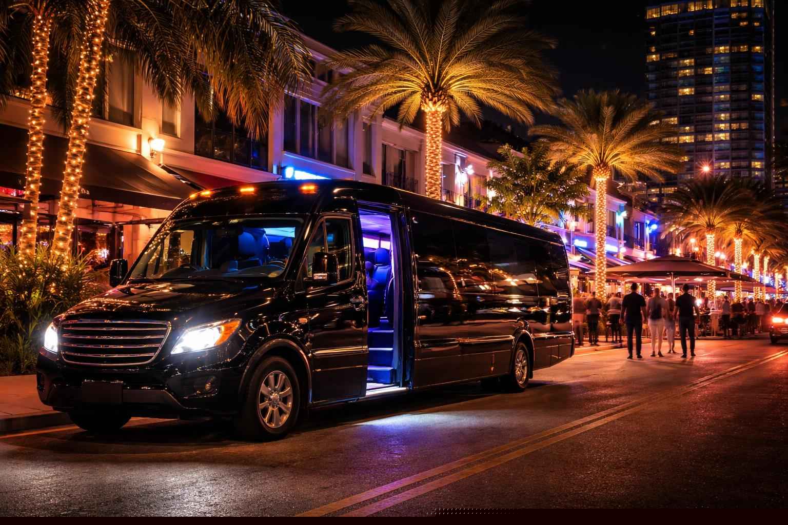 Do You Service Nightlife Areas And Downtown Districts In Miramar Florida For Hourly Charters?
