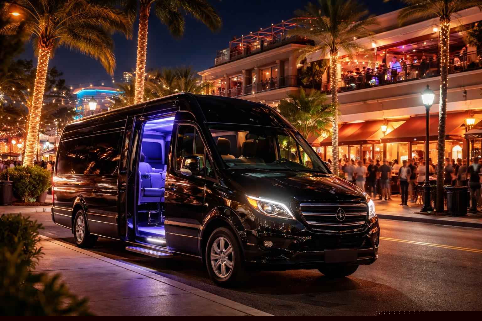 Do You Service Nightlife Areas And Downtown Districts In Miramar Florida For Hourly Charters?