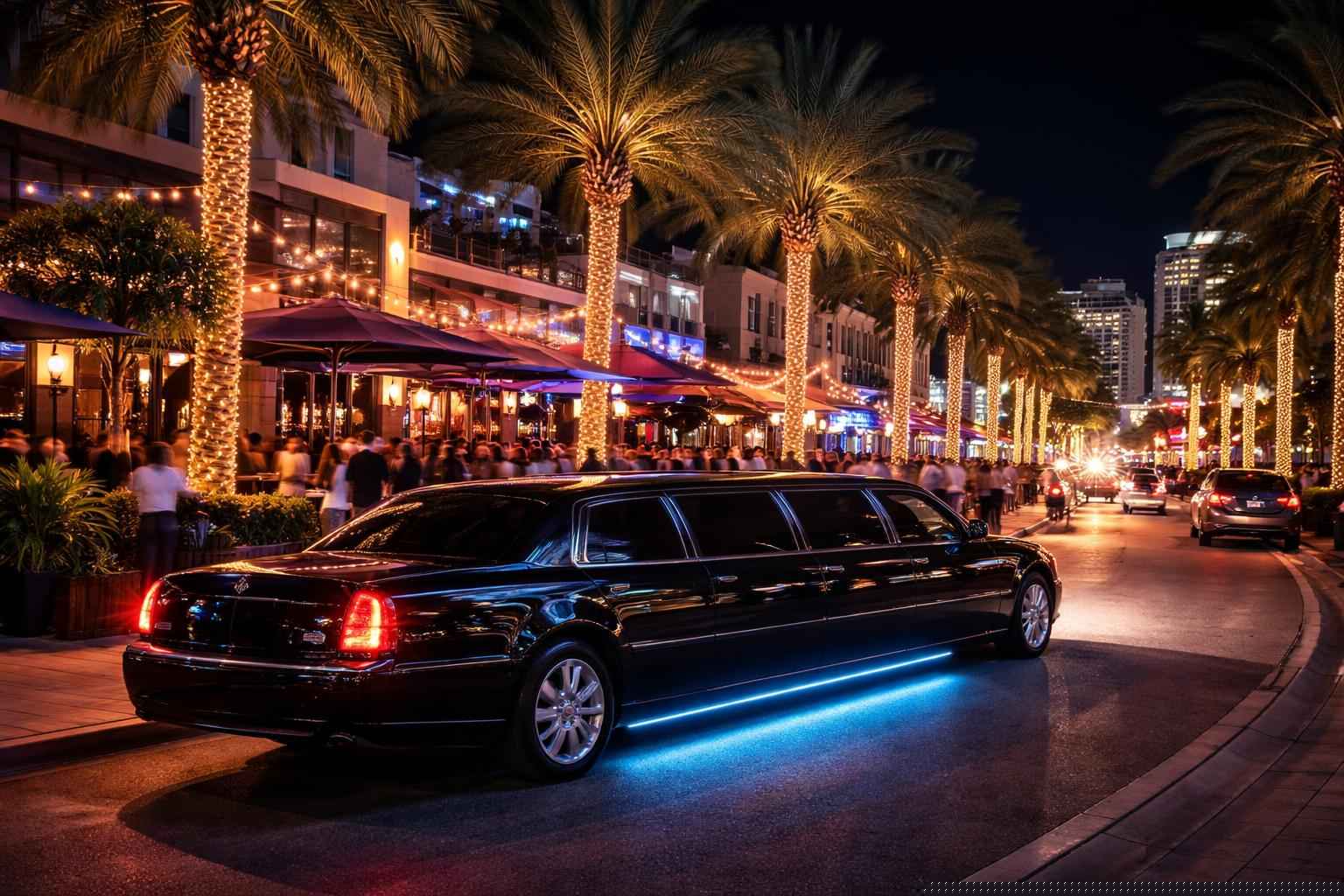 Do you service nightlife areas and downtown districts in Pembroke Pines Florida for hourly charters