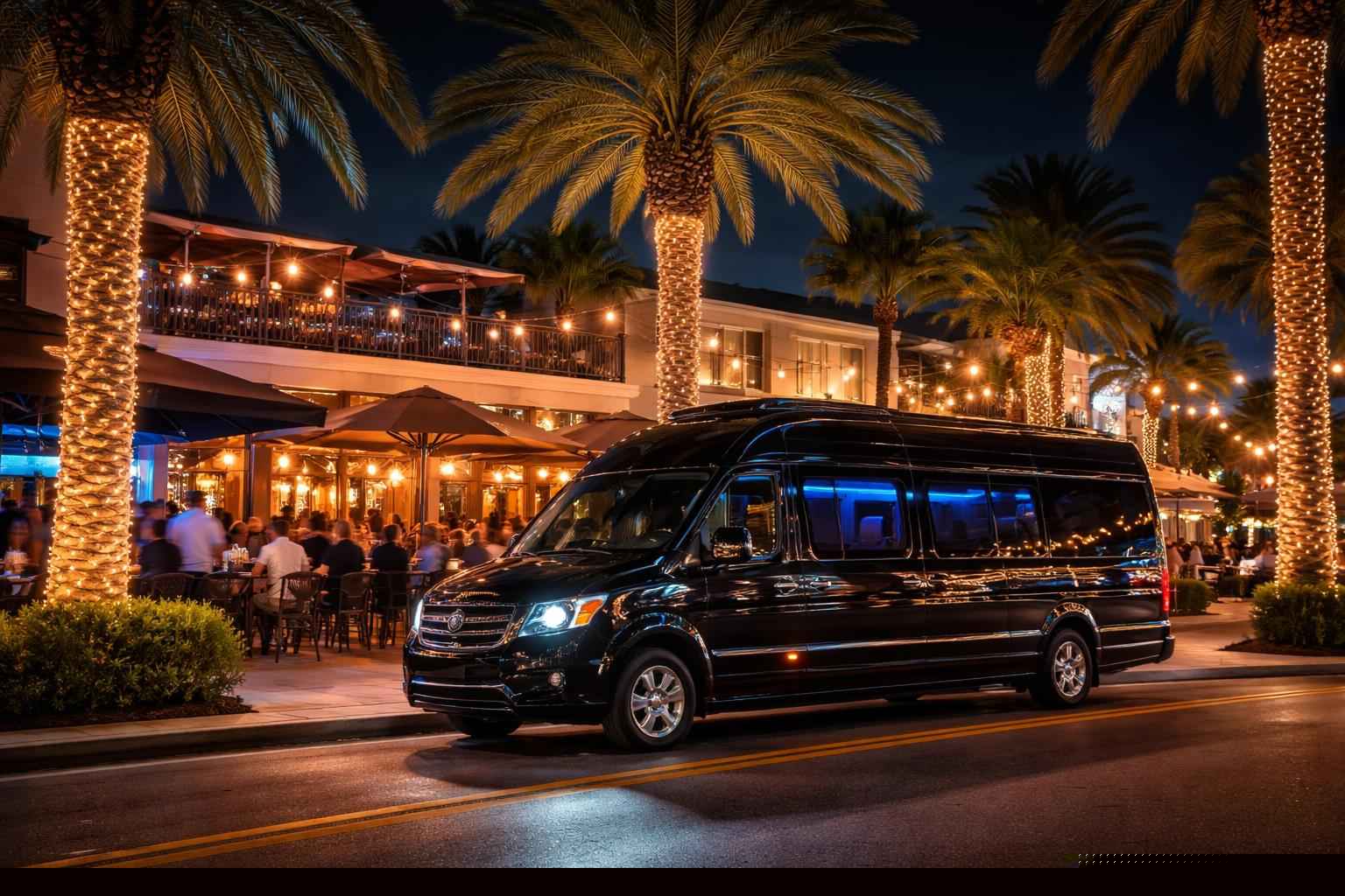 Do you service nightlife areas and downtown districts in Pembroke Pines Florida for hourly charters