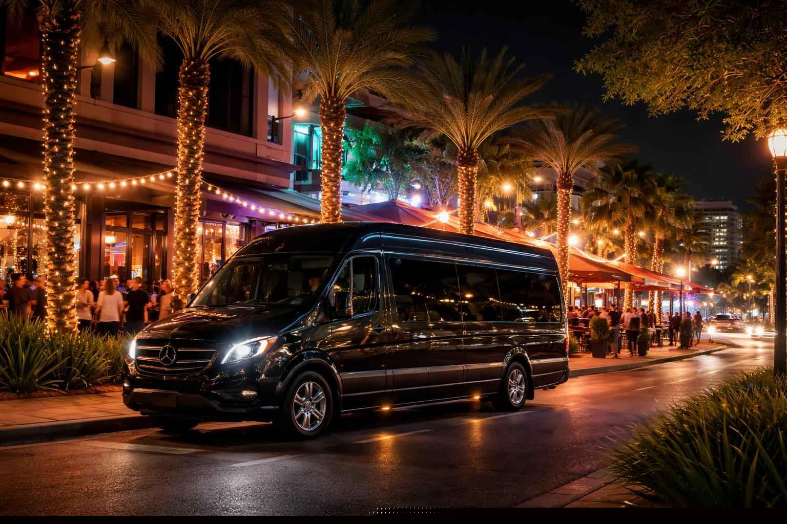 Do you service nightlife areas and downtown districts in Pembroke Pines Florida for hourly charters?