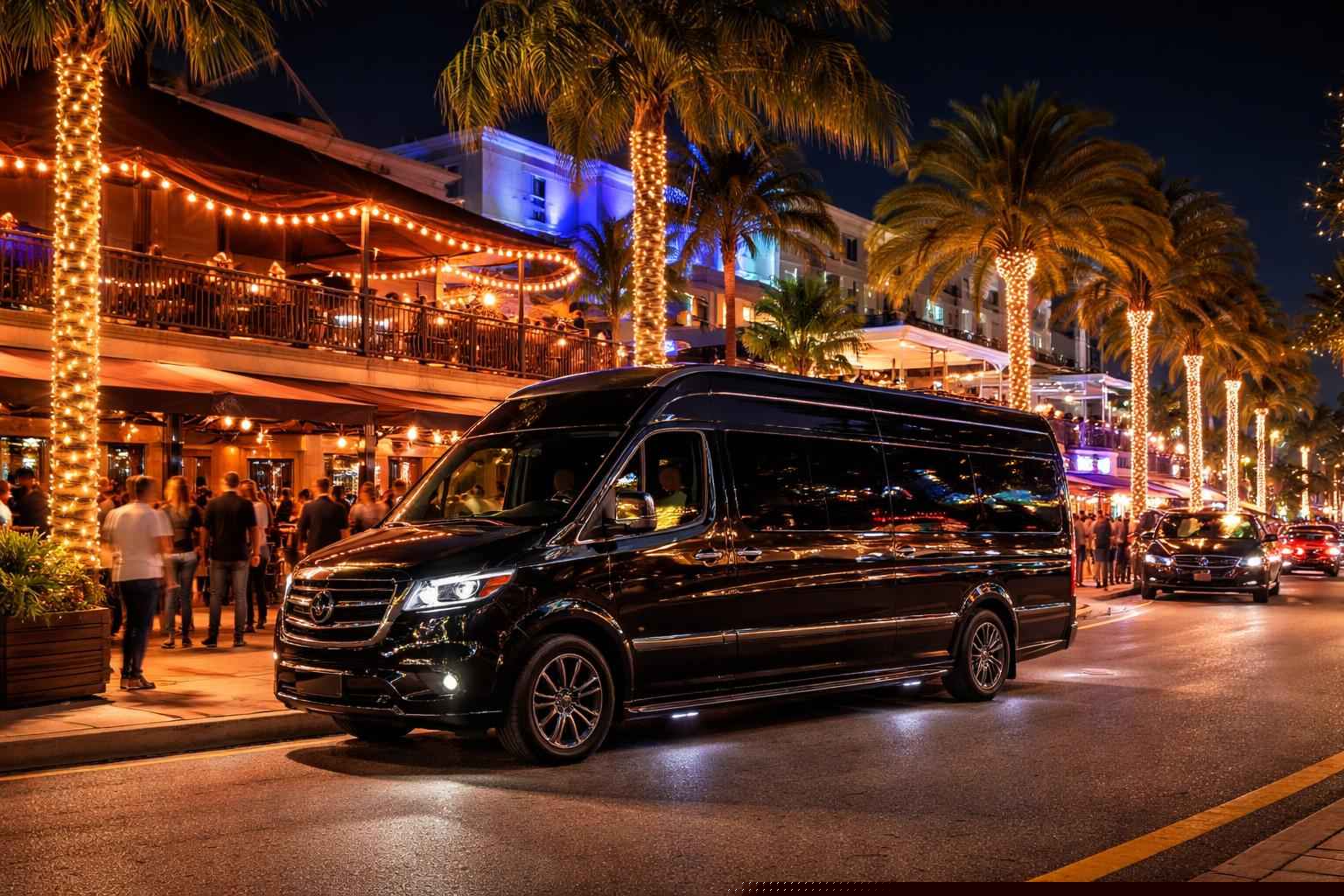 Do you service nightlife areas and downtown districts in Pembroke Pines Florida for hourly charters?