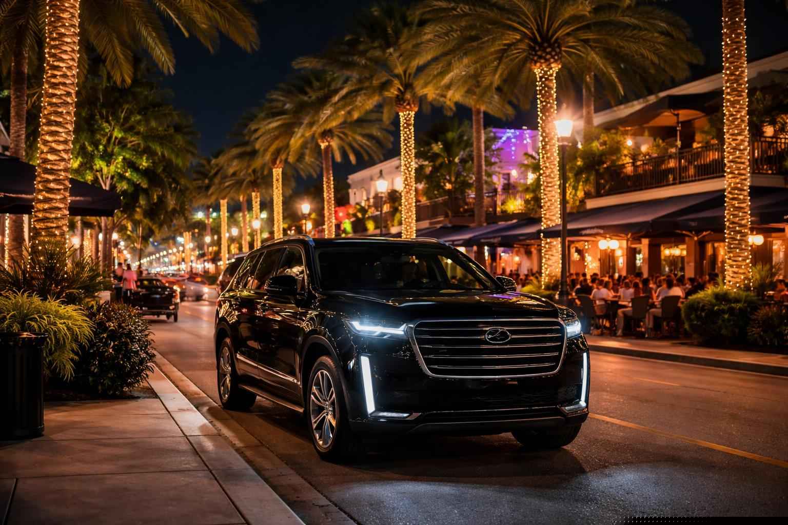 Do you service nightlife areas and downtown districts in Pembroke Pines Florida for hourly charters?