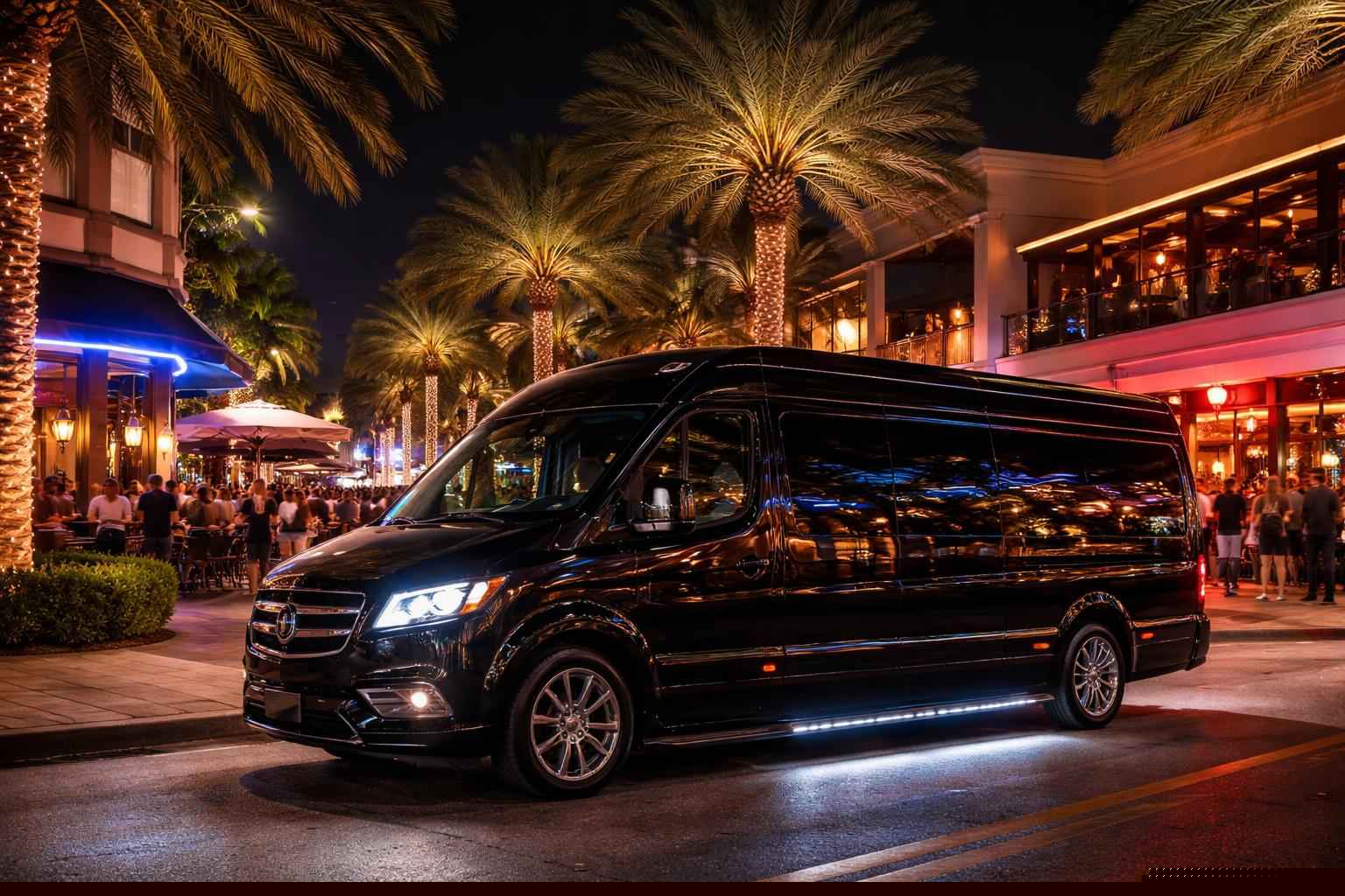 Do you service nightlife areas and downtown districts in Pembroke Pines Florida for hourly charters?