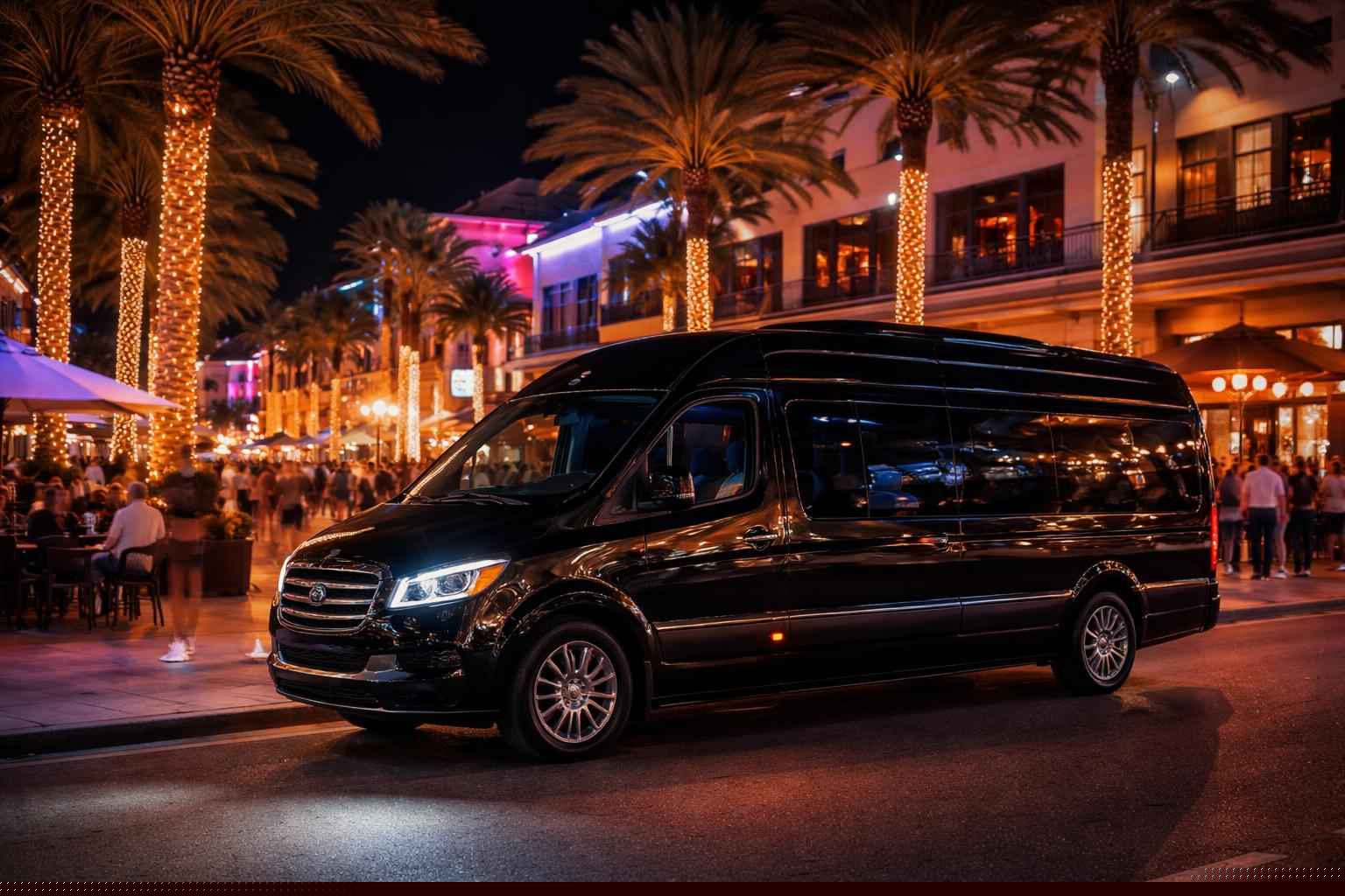 Do you service nightlife areas and downtown districts in Port St. Lucie Florida for hourly charters?