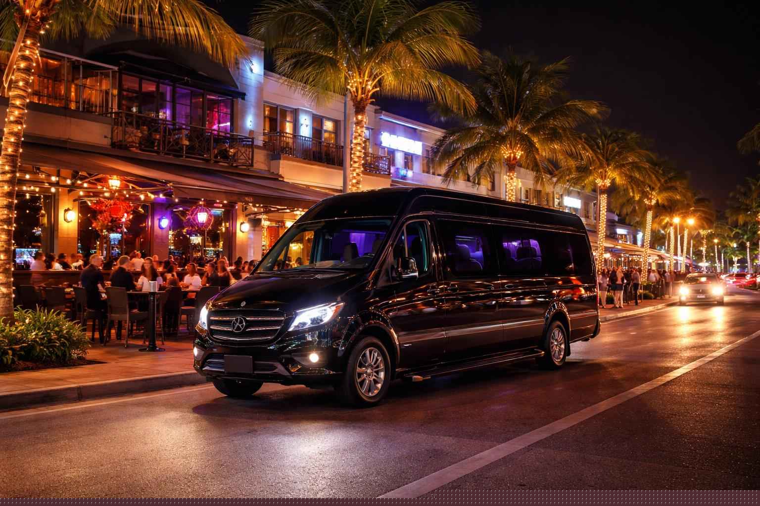 Do you service nightlife areas and downtown districts in Port St. Lucie Florida for hourly charters?