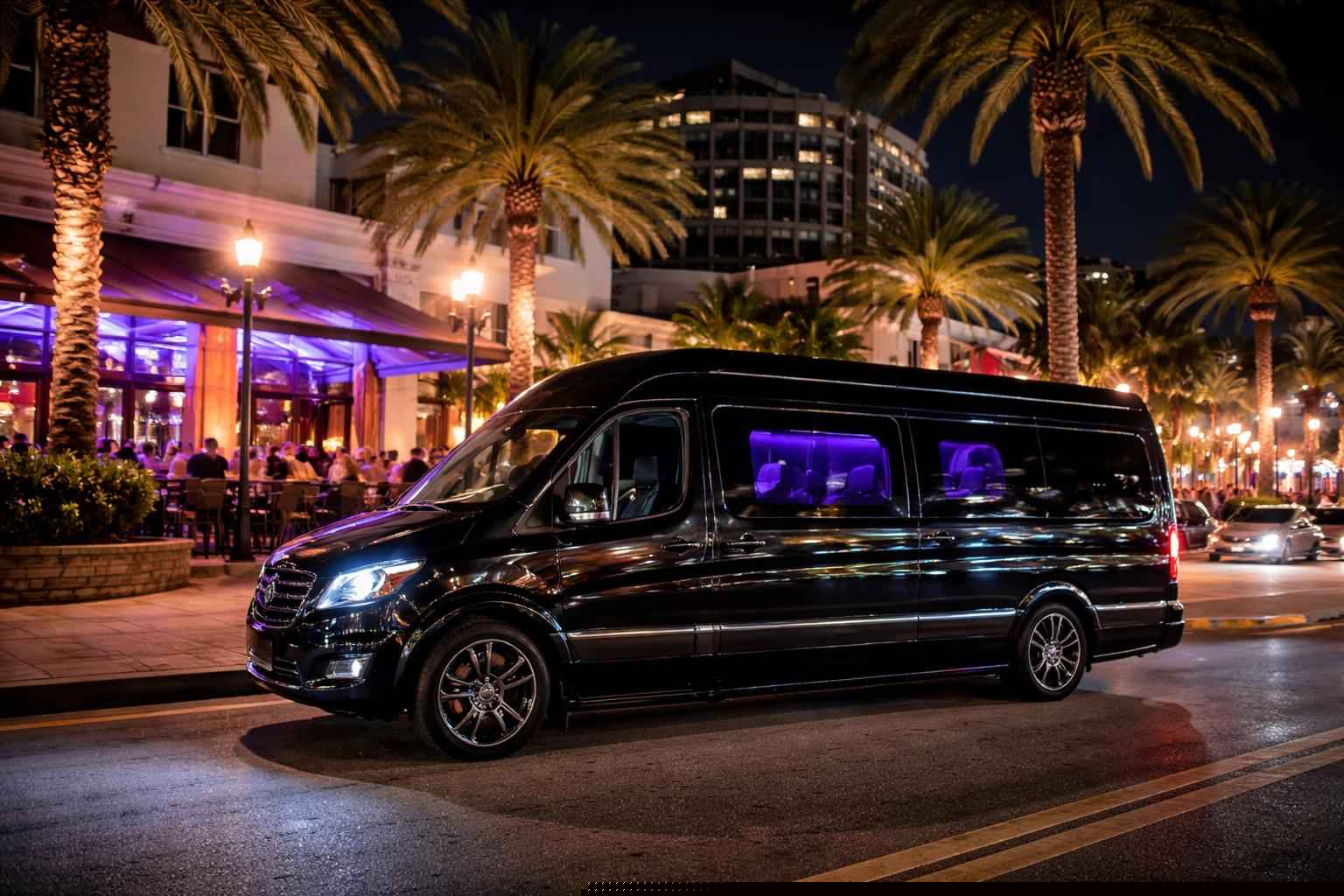Do you service nightlife areas and downtown districts in Port St. Lucie Florida for hourly charters?