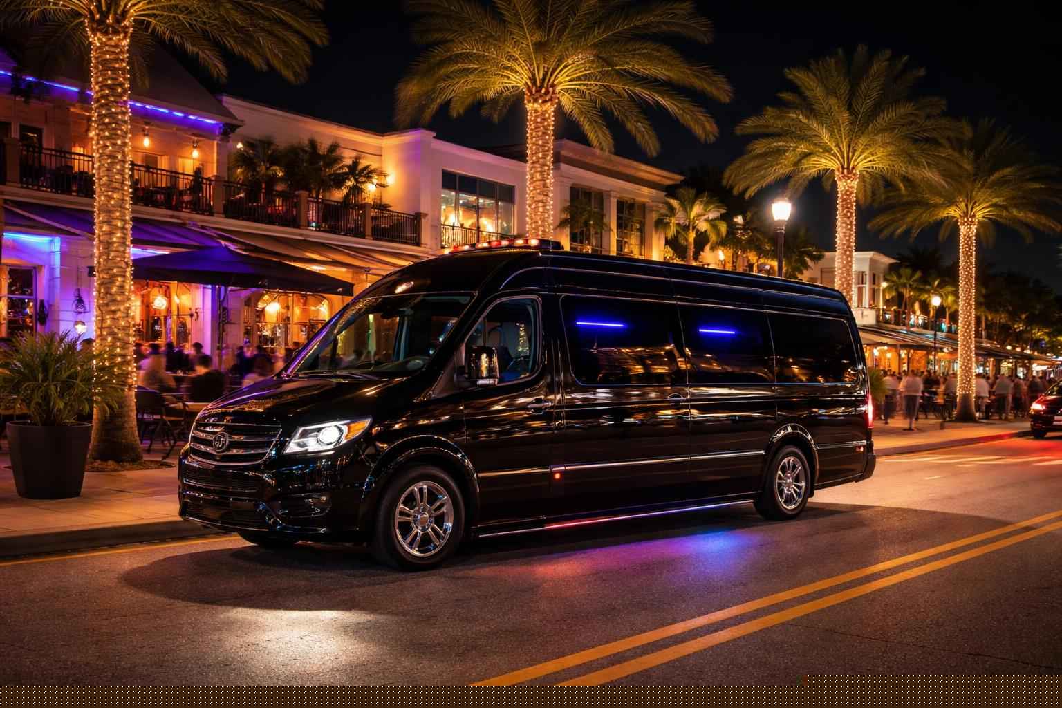 Do you service nightlife areas and downtown districts in Port St. Lucie Florida for hourly charters?