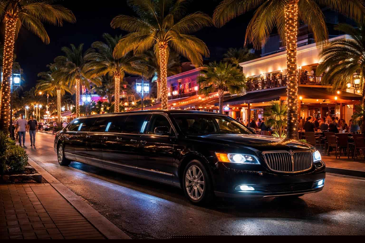 Do you service nightlife areas and downtown districts in Port St. Lucie Florida for hourly charters?