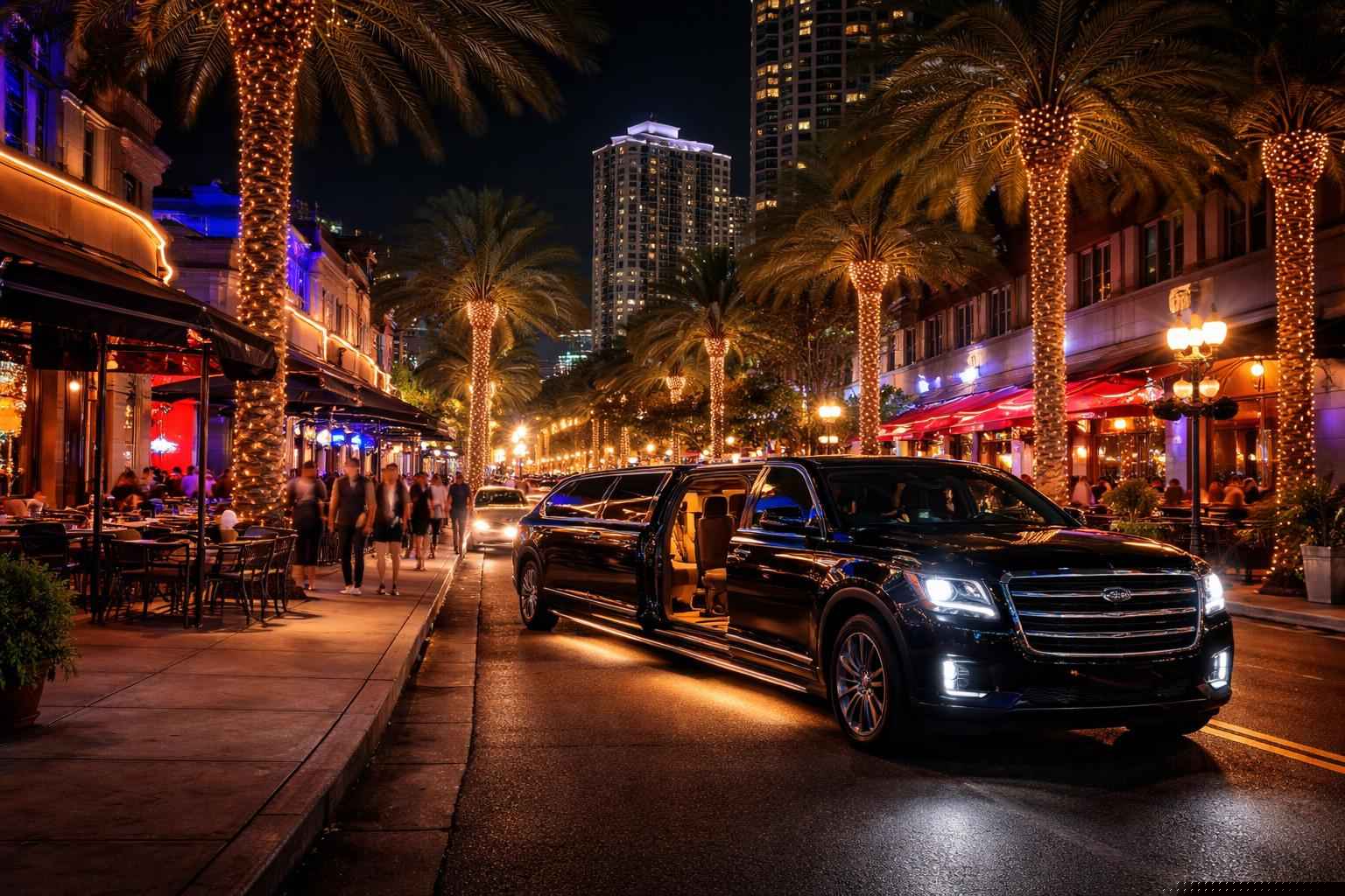 Do you service nightlife areas and downtown districts in St. Petersburg Florida for hourly charters