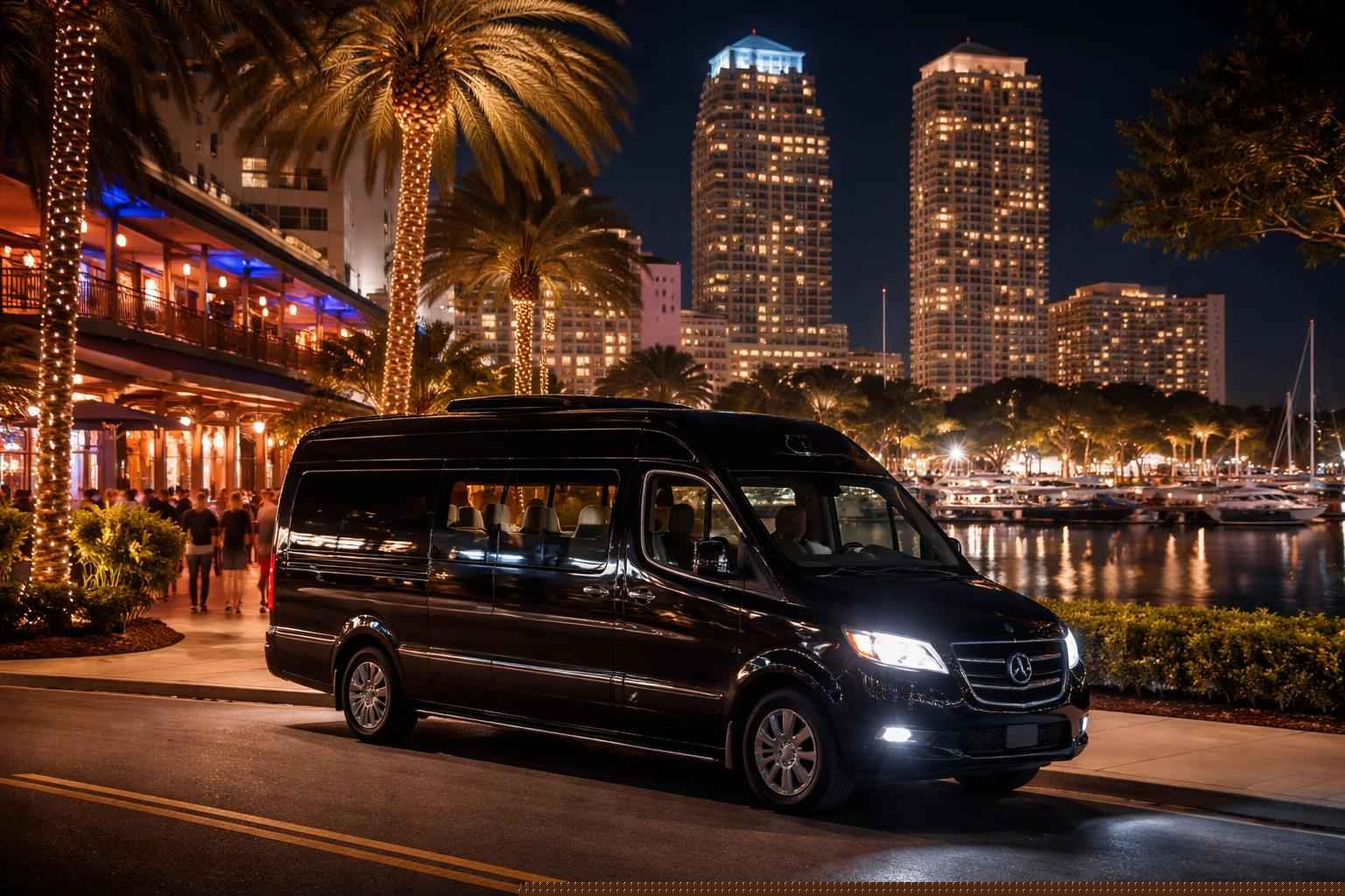 Do you service nightlife areas and downtown districts in St. Petersburg Florida for hourly charters?