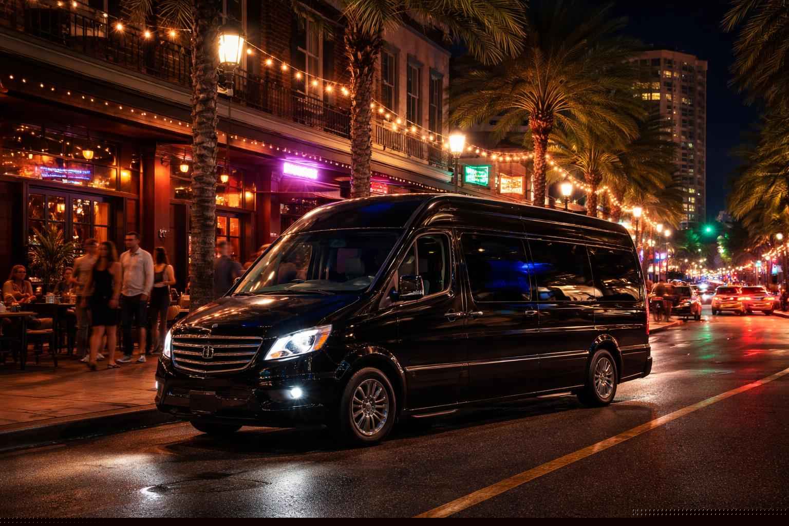 Do you service nightlife areas and downtown districts in Tallahassee Florida for hourly charters